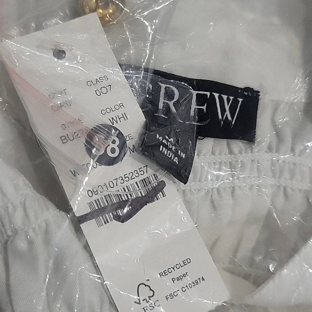 J Crew Smocked button-up shirt in cotton-blend voile NWT BU278